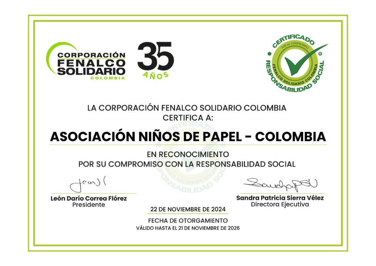 Reconocimiento por el compromiso de responsabilidad social